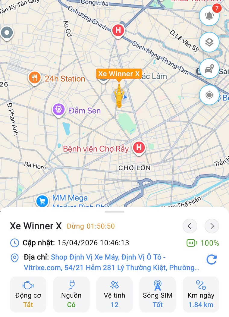 lắp định vị xe máy tại quận 11