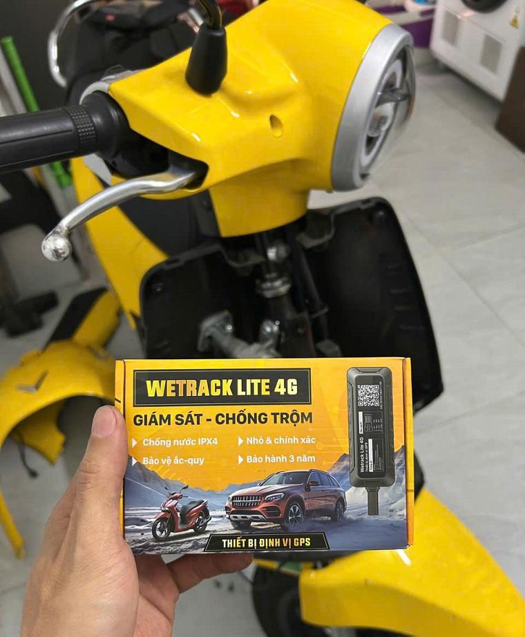 wetrack lite 4g lắp xe evo